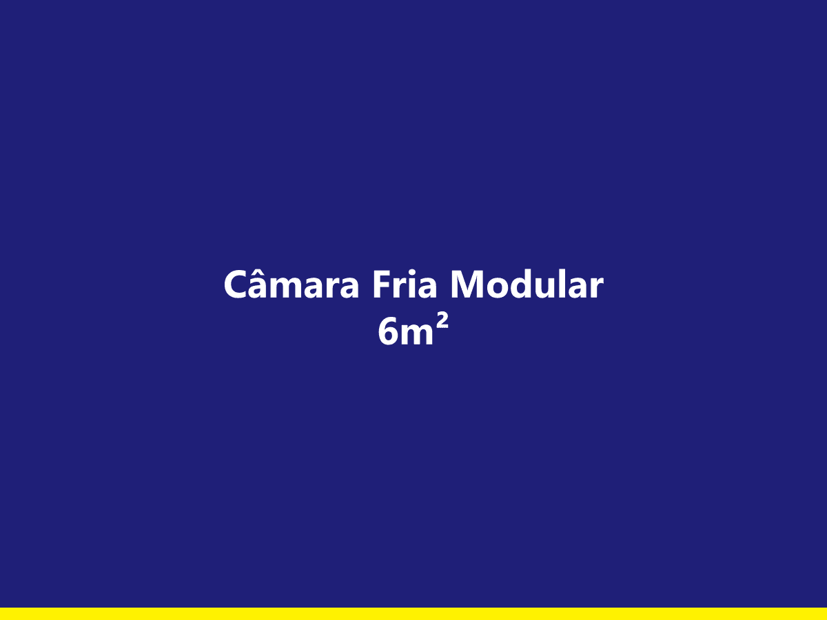 [exemplo] Câmara Fria Modular 6m²