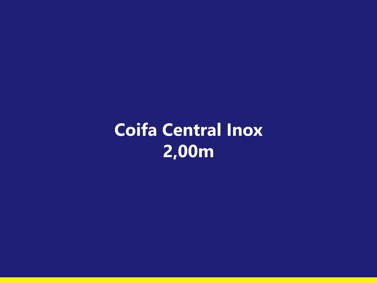 [exemplo] Coifa Central Inox 2,00m