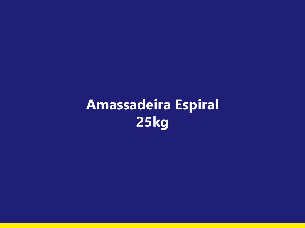[exemplo] Amassadeira Espiral 25kg