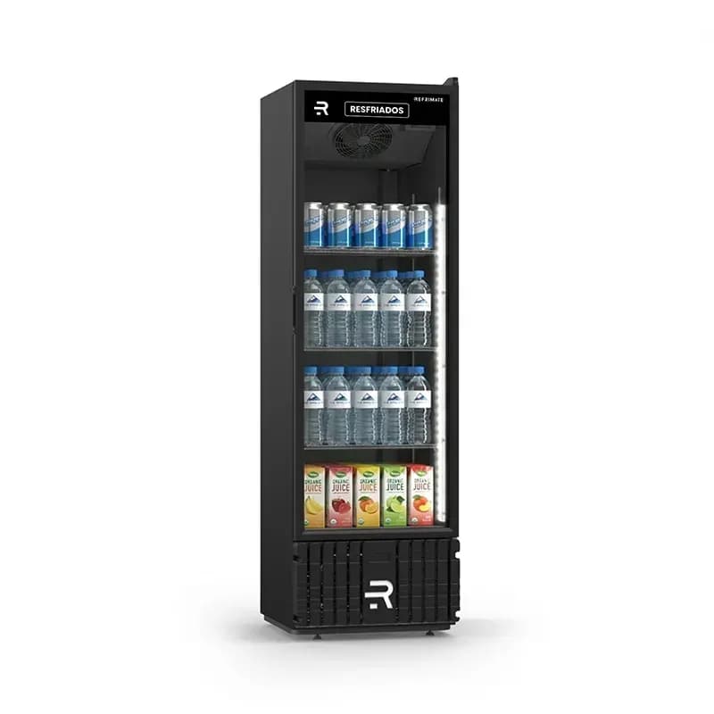 Visa Cooler Resfriados 400L Porta de Vidro