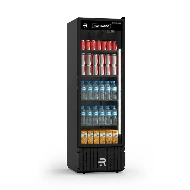 Visa Cooler Resfriados 570L Porta de Vidro