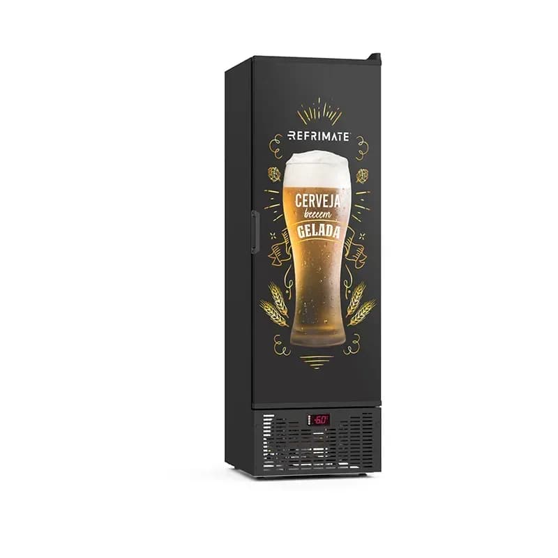 Visa Cooler Cerveja 250L Porta Sólida
