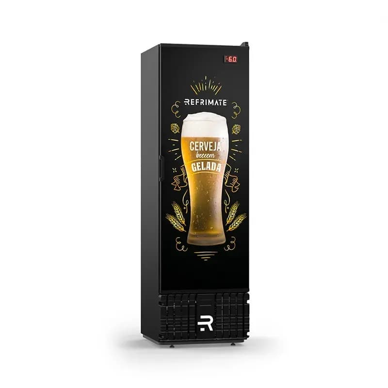 Visa Cooler Cerveja 400L Porta Sólida